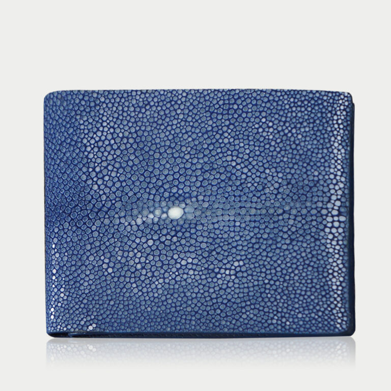 Stingray leather wallet blue