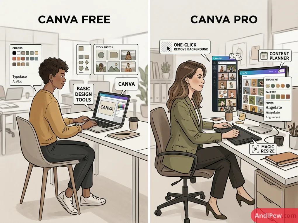 Canva Free vs Pro: Is Upgrading Worth It? (Detailed Breakdown)