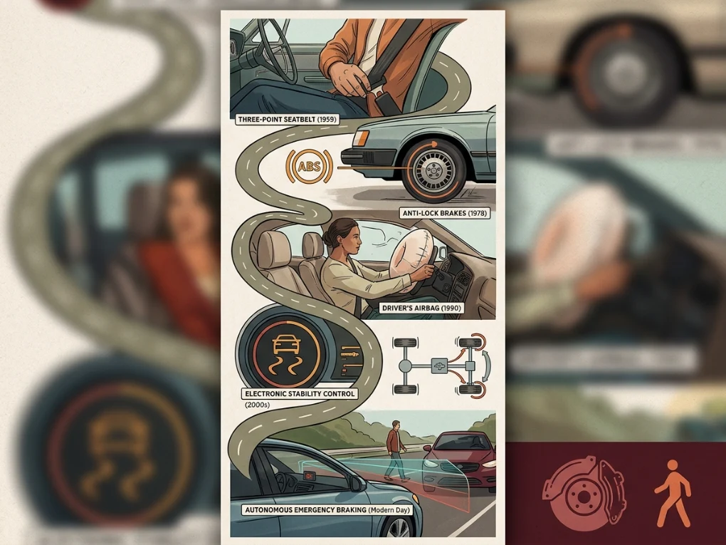 Car Safety Technology Explained: Features, Physics, Timeline & Buyer's Guide