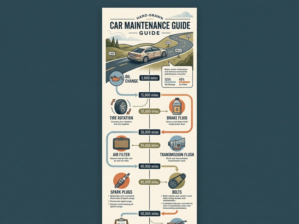 Complete Car Maintenance Guide: Schedules, DIY Checks & Mileage Checklist