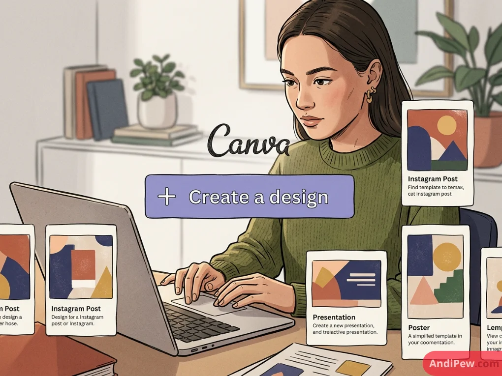 How to create a design in Canva