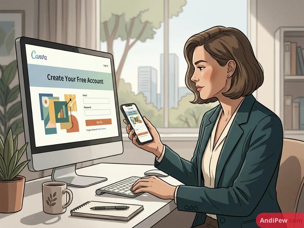 How to create a canva account?