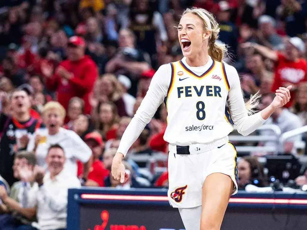 Indiana Fever guard Sophie Cunningham during a WNBA basketball game